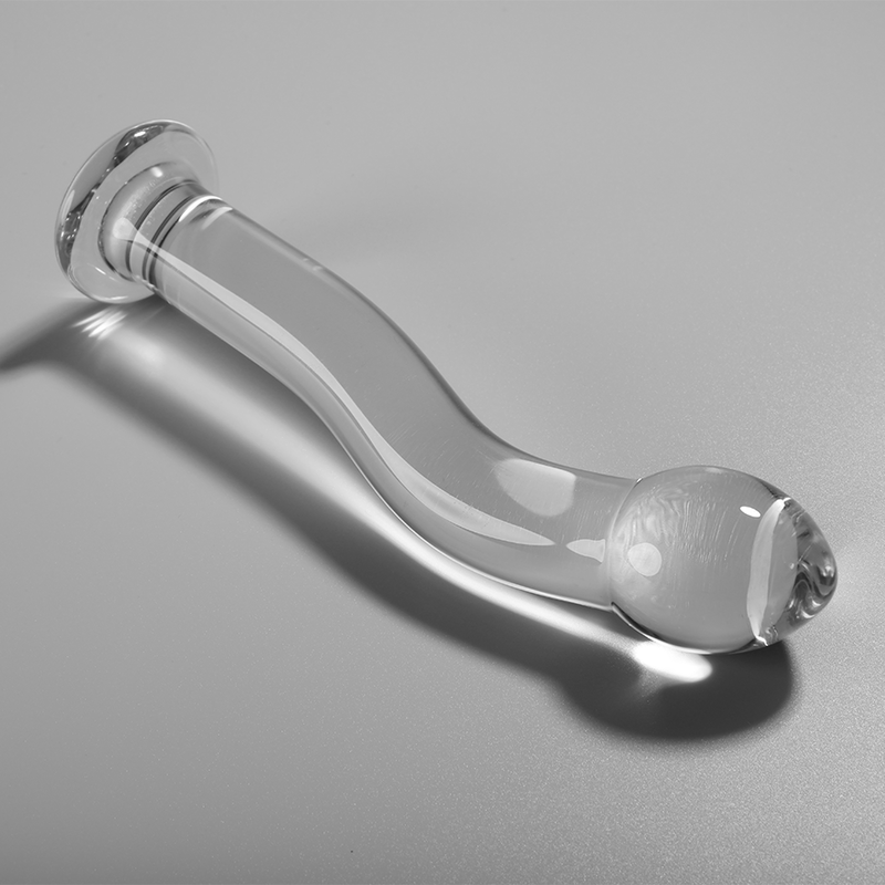 NEBULA SERIES BY IBIZA - MODELLO 18 GODO IN VETRO BOROSILICATO TRASPARENTE 18,5 CM -Ø- 3,5 CM
