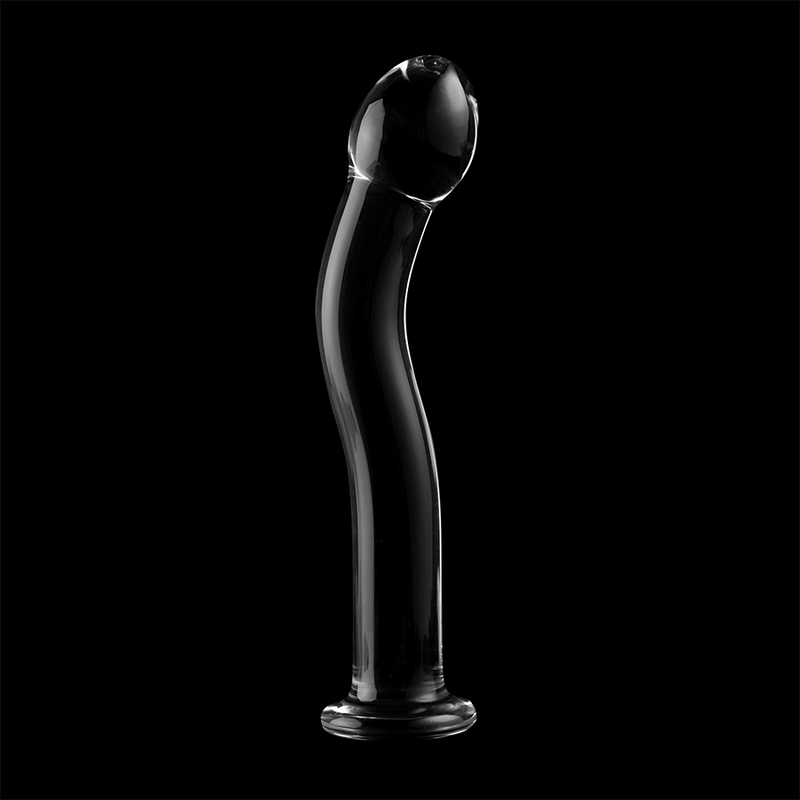 NEBULA SERIES BY IBIZA - MODELLO 18 GODO IN VETRO BOROSILICATO TRASPARENTE 18,5 CM -Ø- 3,5 CM