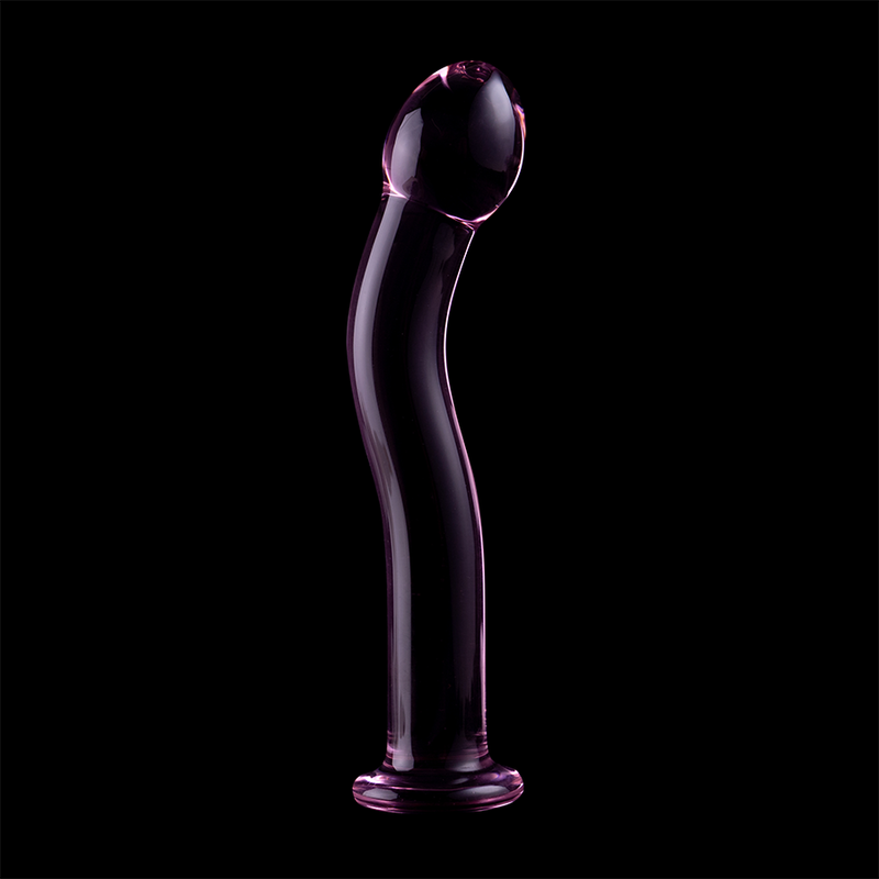 NEBULA SERIES BY IBIZA - MODELO 18 DILDO DE VIDRIO BOROSILICATO ROSA 18.5 CM -Ø- 3.5 CM