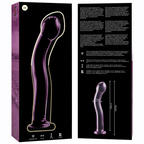 NEBULA SERIES BY IBIZA - MODELO 18 DILDO DE VIDRIO BOROSILICATO ROSA 18.5 CM -Ø- 3.5 CM