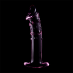 NEBULA SERIES BY IBIZA - BOROSILICATE GLASS DILDO PINK 18.5 CM -O- 4 CM