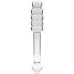 NEBULA SERIES BY IBIZA - MODELO 20 DILDO DE CRISTAL DE BOROSILICATO TRANSPARENTE 20.5 CM -O- 3 CM