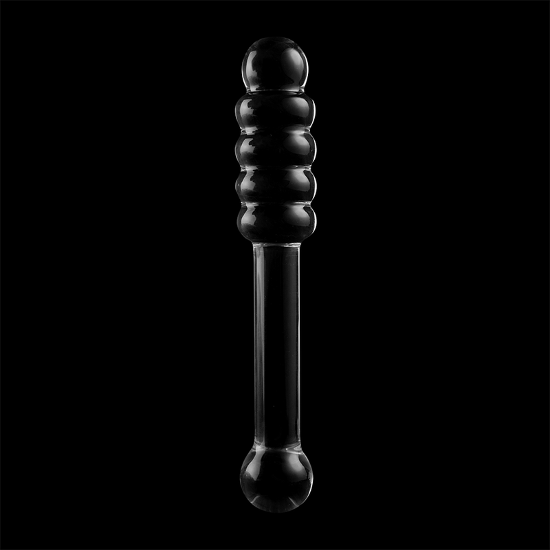NEBULA SERIES BY IBIZA - MODELO 20 DILDO DE CRISTAL DE BOROSILICATO TRANSPARENTE 20.5 CM -O- 3 CM