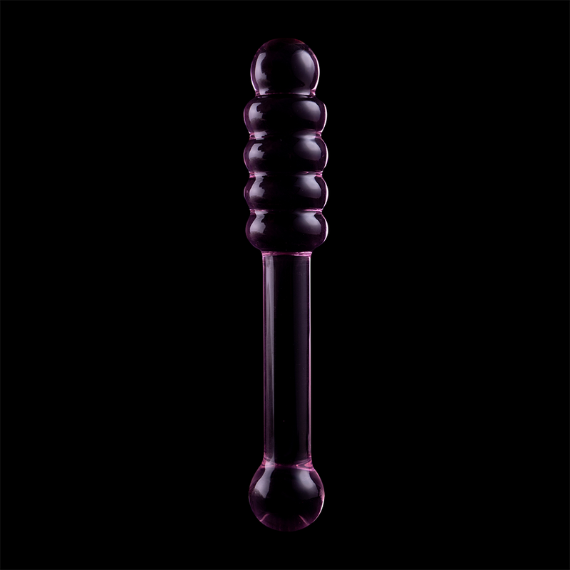 NEBULA SERIES BY IBIZA - MODELO 20 DILDO DE VIDRIO BOROSILICATO ROSA 20.5 CM -Ø- 3 CM
