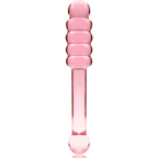 NEBULA SERIES BY IBIZA - MODELO 20 DILDO DE VIDRIO BOROSILICATO ROSA 20.5 CM -Ø- 3 CM