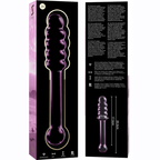 NEBULA SERIES BY IBIZA - MODELO 20 DILDO DE VIDRIO BOROSILICATO ROSA 20.5 CM -Ø- 3 CM