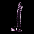 NEBULA SERIES BY IBIZA - MODELLO 23 DILDO IN VETRO BOROSILICATO ROSA 21,5 CM -O- 4 CM