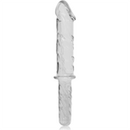 NEBULA SERIES BY IBIZA - MODELO DILDO DE CRISTAL BOROSILICATO TRANSPARENTE 24 28.5 CM -O- 5 CM