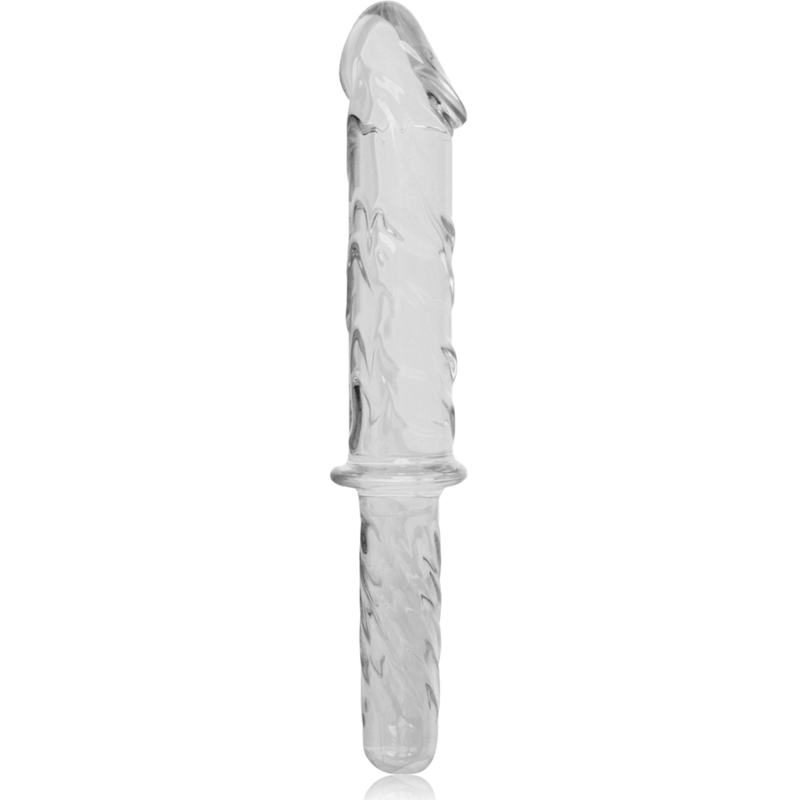 NEBULA SERIES BY IBIZA - MODELO DILDO DE CRISTAL BOROSILICATO TRANSPARENTE 24 28.5 CM -O- 5 CM