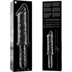 NEBULA SERIES BY IBIZA - MODELO DILDO DE CRISTAL BOROSILICATO TRANSPARENTE 24 28.5 CM -O- 5 CM
