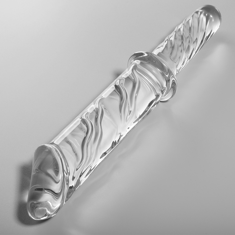 NEBULA SERIES BY IBIZA - MODELO DILDO DE CRISTAL BOROSILICATO TRANSPARENTE 24 28.5 CM -O- 5 CM