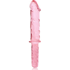 NEBULA SERIES BY IBIZA - MODELO 24 DILDO DE VIDRIO BOROSILICATO ROSA 28.5 CM -O- 5 CM