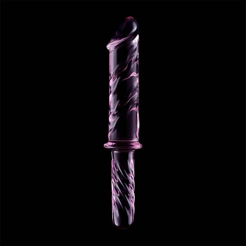 NEBULA SERIES BY IBIZA - MODELO 24 DILDO DE VIDRIO BOROSILICATO ROSA 28.5 CM -O- 5 CM