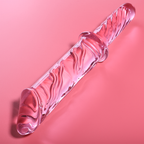 NEBULA SERIES BY IBIZA - MODELO 24 DILDO DE VIDRIO BOROSILICATO ROSA 28.5 CM -O- 5 CM
