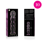 NEBULA SERIES BY IBIZA - MODELO 10 DILDO DE VIDRIO BOROSILICATO ROSA 16.5 CM -O- 3.5 CM
