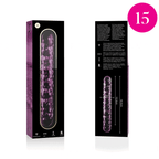 NEBULA SERIES BY IBIZA - MODELO 15 DILDO DE VIDRIO BOROSILICATO ROSA 18.5 CM -O- 3 CM