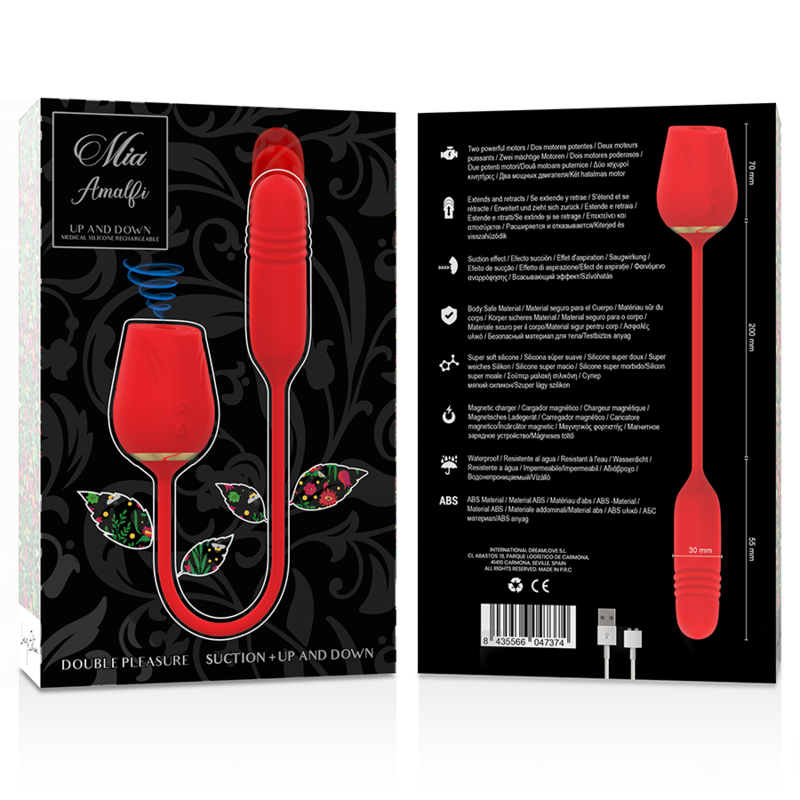 MIA - AMALFI DOUBLE SUCTION PLEASURE + TOP AND BOTTOM