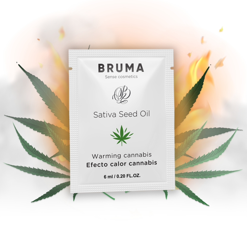 BRUMA - OLIO DI SEMI DI SATIVA GEL LUBRIFICANTE RISCALDANTE AROMA CANNABIS 6 ML
