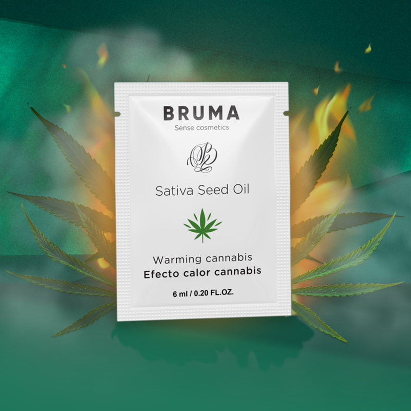 BRUMA - OLIO DI SEMI DI SATIVA GEL LUBRIFICANTE RISCALDANTE AROMA CANNABIS 6 ML