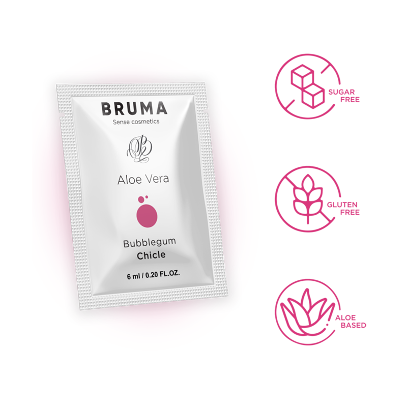BRUMA - GEL LUBRIFICANTE ALOE VERA GUSTO BUBBLEGUM 6 ML