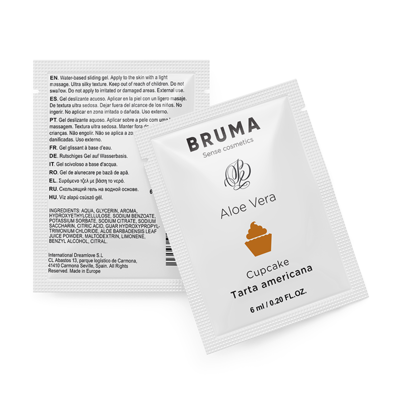 BRUMA - GEL LUBRIFICANTE ALL'ALOE VERA GUSTO CUPCAKE 6 ML