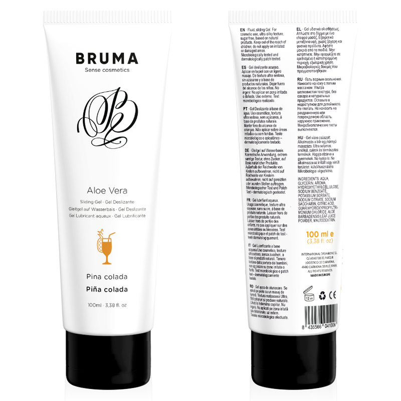 BRUMA - ALOE VERA LUBRICATING GEL PINA COLADA FLAVOR 100 ML