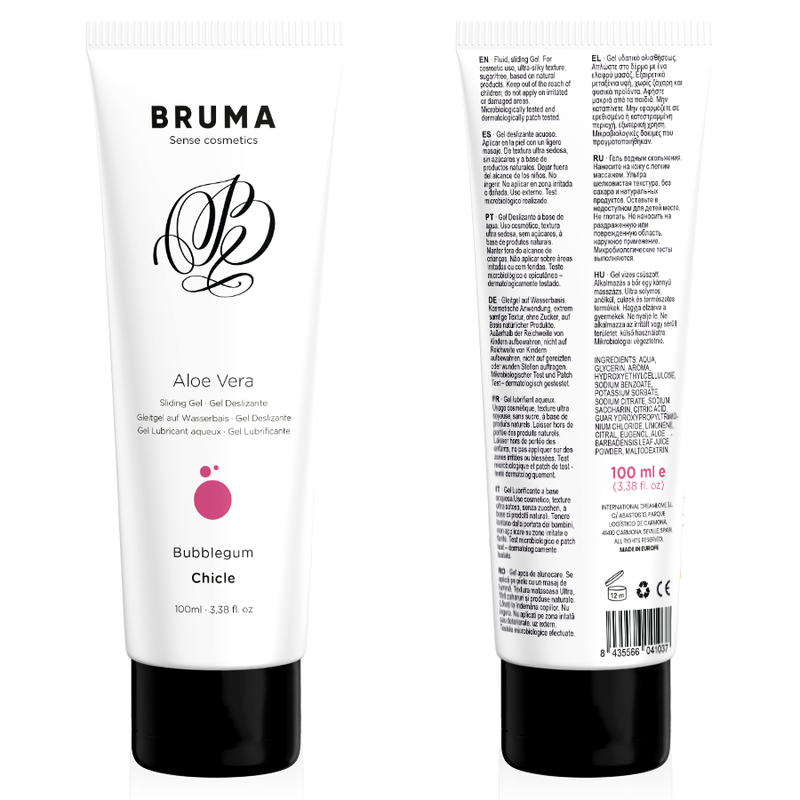 BRUMA - GEL LUBRIFICANTE ALL'ALOE VERA GUSTO GOMMA DA MASTICARE 100 ML