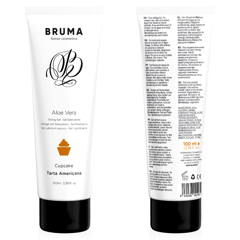 BRUMA - GEL LUBRIFICANTE ALL'ALOE VERA GUSTO CUPCAKE 100 ML
