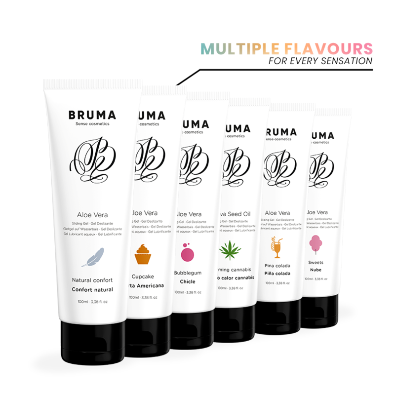 BRUMA - SATIVA SEED OIL WARMING GLIDING GEL CANNABIS FLAVOR 100 ML