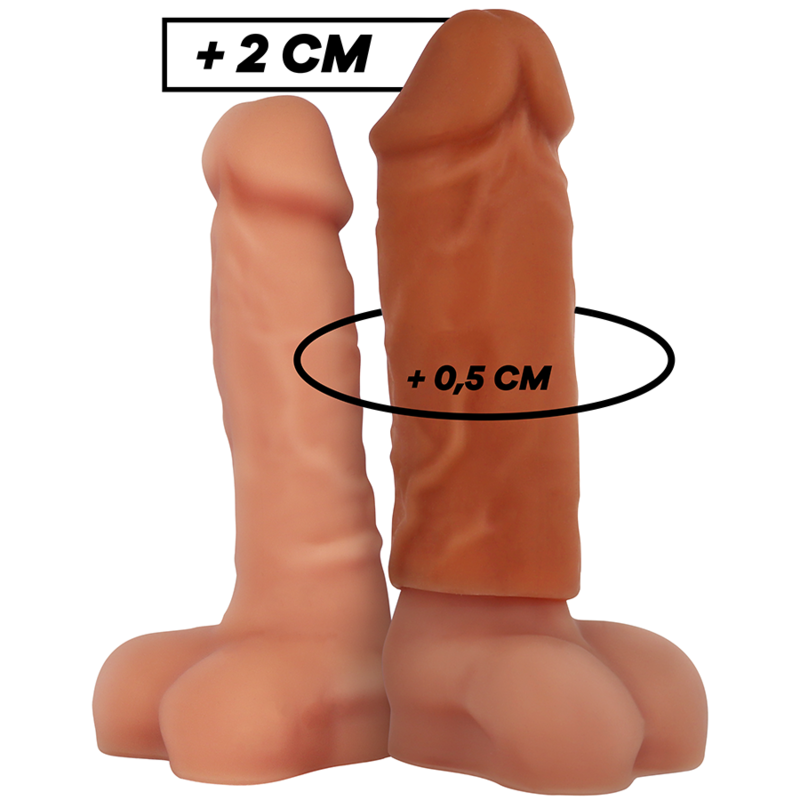 VIRILXL - EXTENSOR DE PENE MARRÓN DE SILICONA LÍQUIDA V3