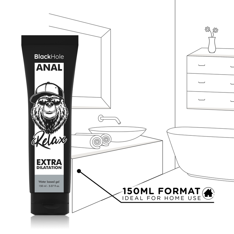 BLACK HOLE - GEL A BASE D'ACQUA DILATANTE ANALE 150 ML