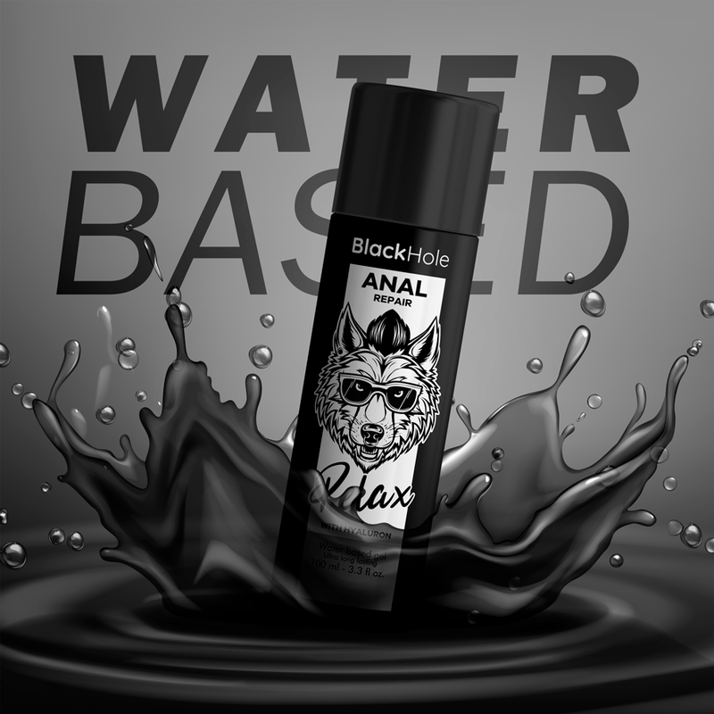 BLACK HOLE - RIPARAZIONE ANALE RELAX A BASE D'ACQUA CON IALURONE 100 ML