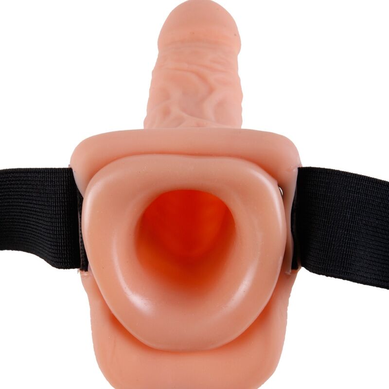 FETISH FANTASY SERIES - REALISTIC 7" REMOTE CONTROL HARNESS PANTY WITH TESTICLES