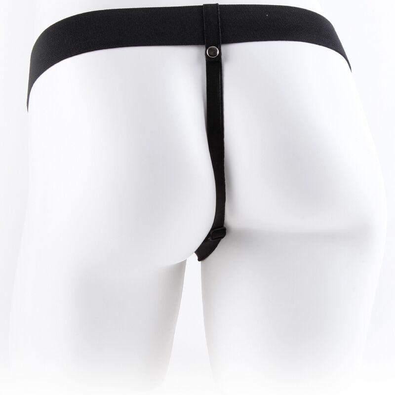FETISH FANTASY SERIES - REALISTIC 7" REMOTE CONTROL HARNESS PANTY WITH TESTICLES