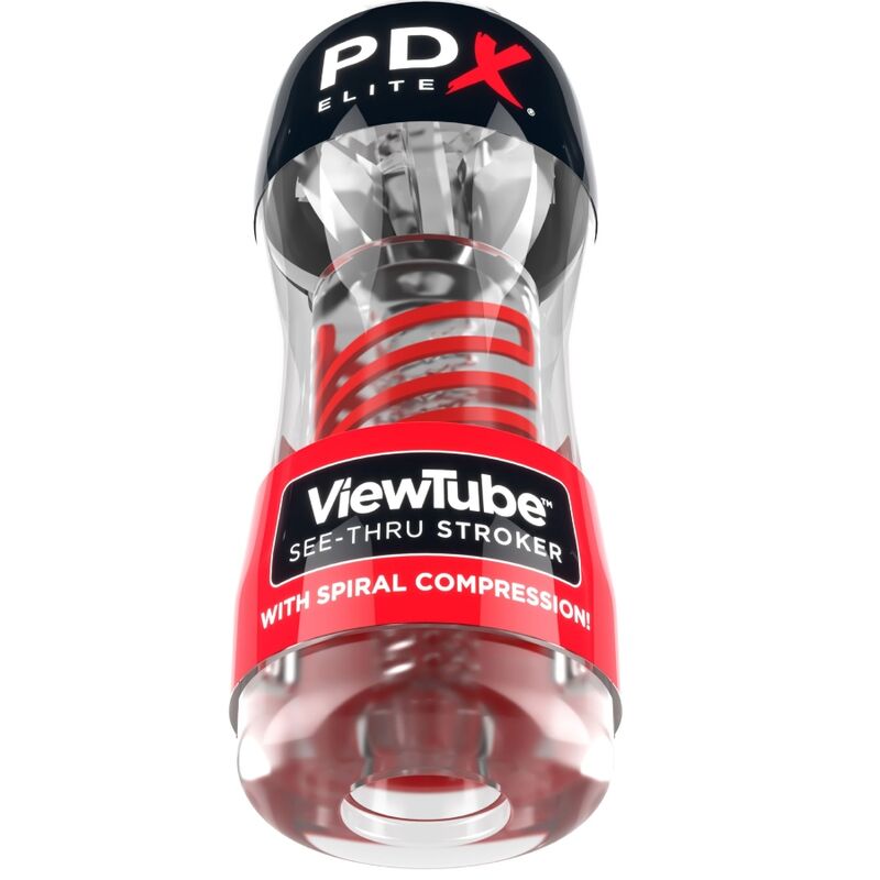 PDX ELITE - STROKER VIEWTUBE 2 SPIRALE A COMPRESSIONE TRASPARENTE