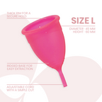 INTIMICHIC - COPPA MESTRUALE IN SILICONE MEDICALE - TAGLIA L