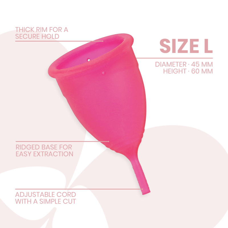 INTIMICHIC - COPPA MESTRUALE IN SILICONE MEDICALE - TAGLIA L