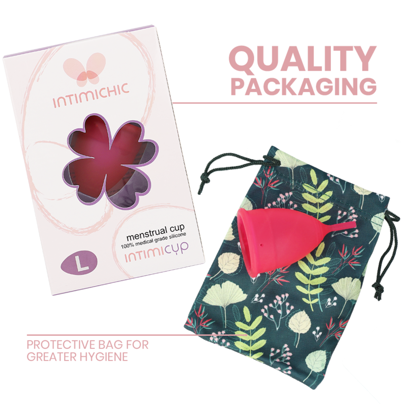 INTIMICHIC - COPPA MESTRUALE IN SILICONE MEDICALE - TAGLIA L