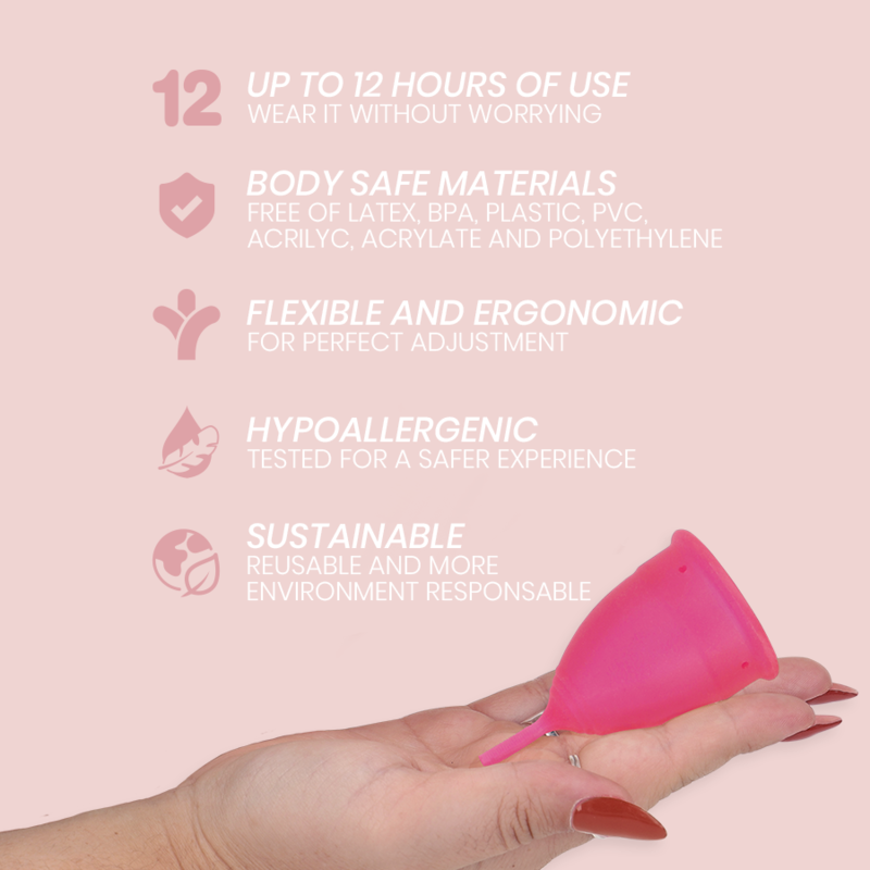 INTIMICHIC - COPPA MESTRUALE IN SILICONE MEDICALE - TAGLIA L