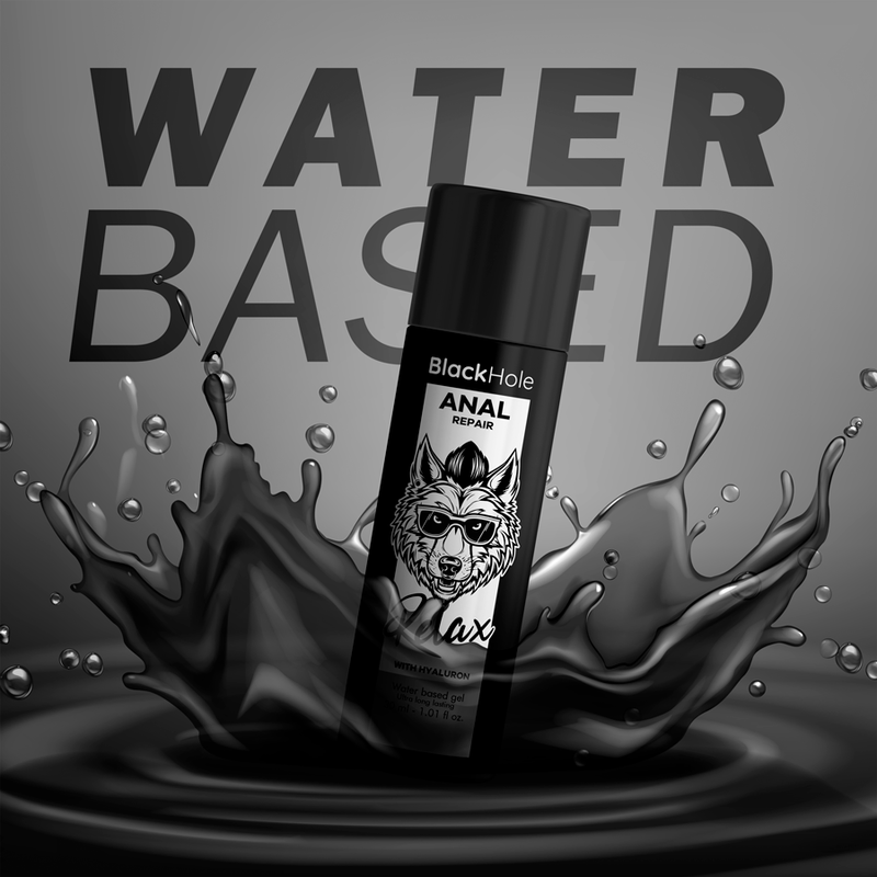 BLACK HOLE - RIPARAZIONE ANALE RELAX A BASE D'ACQUA CON IALURON 30 ML