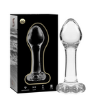 NEBULA SERIES BY IBIZA - ANAL PLUG MODELLO 2 VETRO BOROSILICATO TRASPARENTE 11 CM -O- 3,5 CM