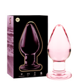 NEBULA SERIES BY IBIZA - PLUG ANALE MODELLO 3 VETRO BOROSILICATO ROSA 11 CM -O- 5 CM