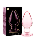 NEBULA SERIES BY IBIZA - PLUG ANALE MODELLO 3 VETRO BOROSILICATO ROSA 11 CM -O- 5 CM