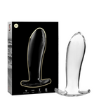 NEBULA SERIES BY IBIZA - ANAL PLUG MODELLO 5 VETRO BOROSILICATO TRASPARENTE 12,5 CM -Ø- 3,5 CM