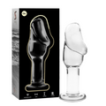 NEBULA SERIES BY IBIZA - ANAL PLUG MODELLO 6 VETRO BOROSILICATO TRASPARENTE 12,5 CM -Ø- 4 CM