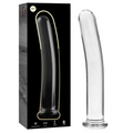 NEBULA SERIES BY IBIZA - MODELLO 9 DILDO IN VETRO BOROSILICATO TRASPARENTE 15,5 CM -O- 2,5 CM