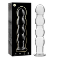 NEBULA SERIES BY IBIZA - MODELO 10 DILDO DE CRISTAL DE BOROSILICATO TRANSPARENTE 16.5 CM -O- 3.5 CM