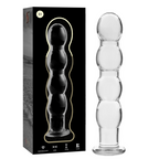 NEBULA SERIES BY IBIZA - MODELO 10 DILDO DE CRISTAL DE BOROSILICATO TRANSPARENTE 16.5 CM -O- 3.5 CM