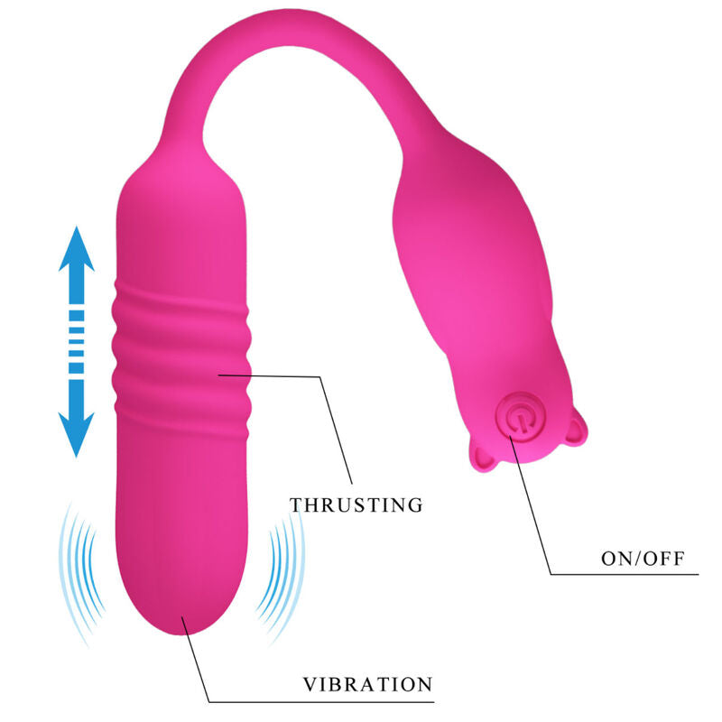 PRETTY LOVE - NOBIKUMA PINK SILICONE VIBRATING EGG