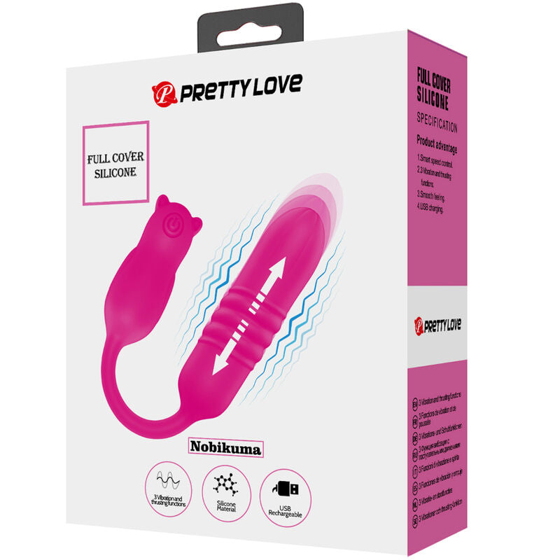 PRETTY LOVE - NOBIKUMA PINK SILICONE VIBRATING EGG